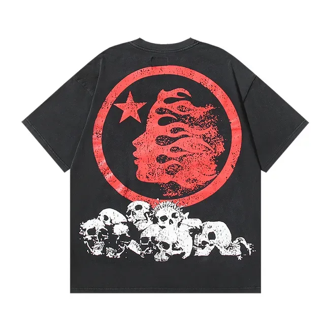 Hellstar Oversized Skull Print Black T-Shirt 6
