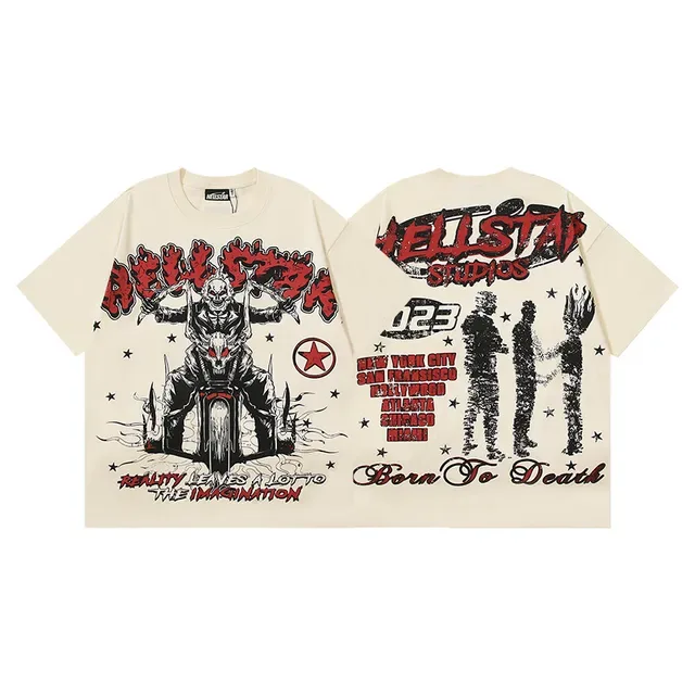 Hellstar Studios 图案印花宽松T恤 4