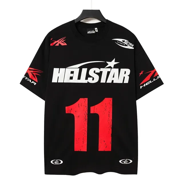 Hellstar White Red Graphic Print Crew Neck T-Shirt 3