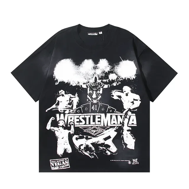 Hellstar WrestleMania গ্রাফিক ওভারসাইজড টি-শার্ট 2