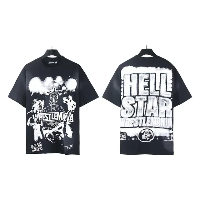 Hellstar WrestleMania গ্রাফিক ওভারসাইজড টি-শার্ট 4