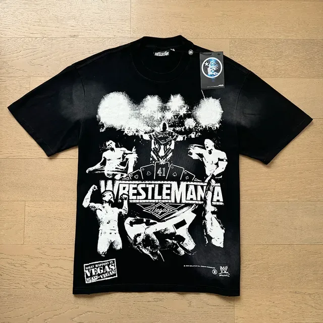 Hellstar WrestleMania গ্রাফিক ওভারসাইজড টি-শার্ট 8