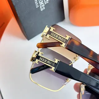 Hermès H-Shape Rimless Gradient Sunglasses