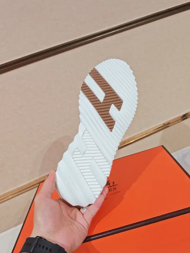 Hermès Oran Sneaker Tan Suede White Sole Lifestyle Sneakers 2