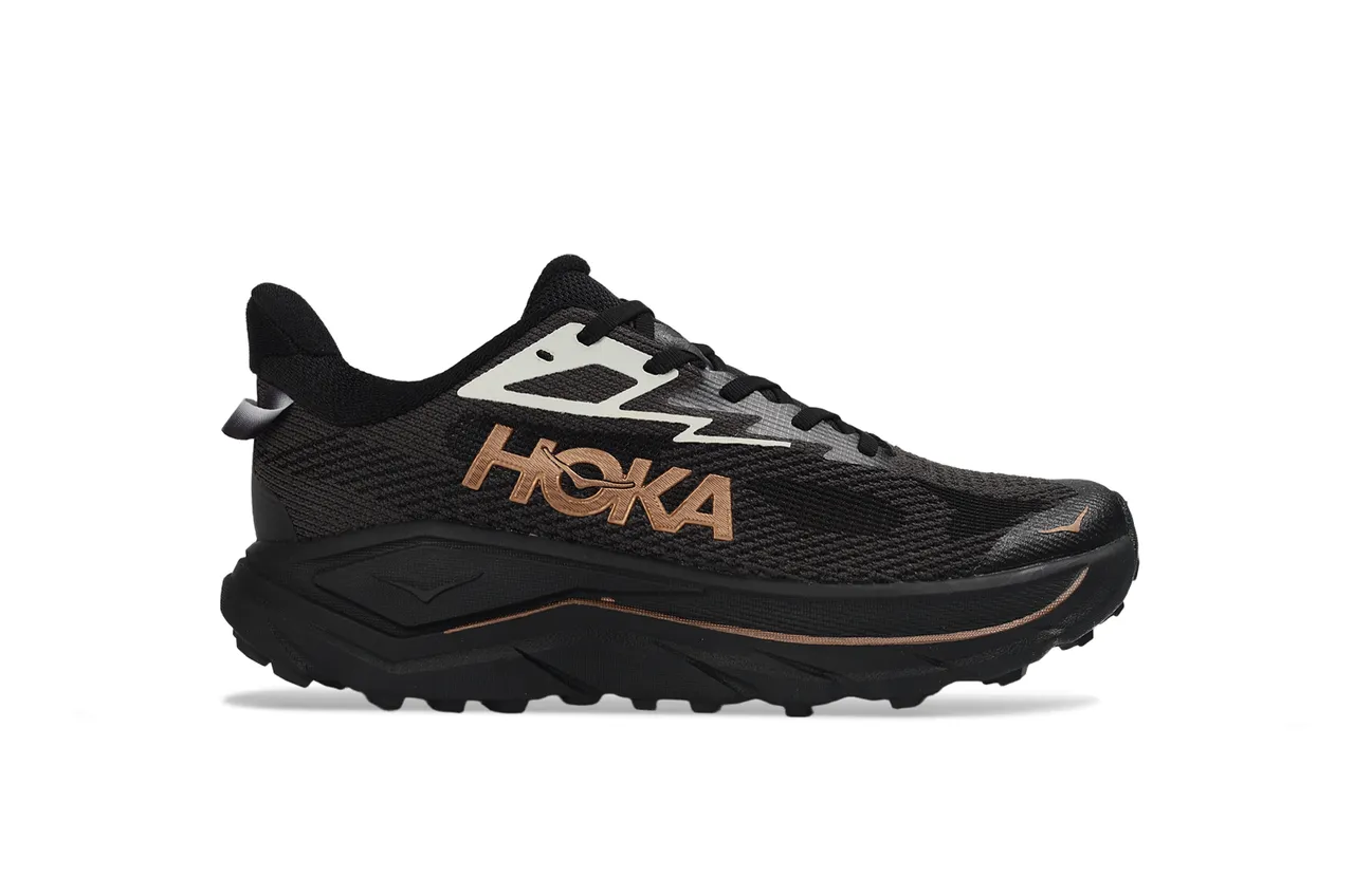 Hoka Black Gold Engineered Knit Upper Oversized Cushioned Midsole Running Shoes 2