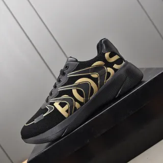 Hugo Boss Black and Gold Logo Lifestyle Sneakers