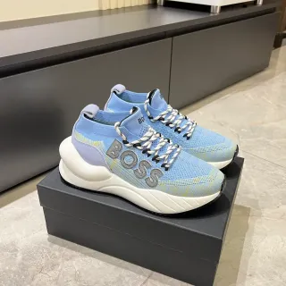 Hugo Boss Speed Trainer হালকা নীল নিট জীবনধারা স্নিকার
