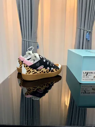 Lanvin Negro Multicolor Sin cordones Cierre de corra Patrón Chevron Elástico Sneakers de estilo de vida 6