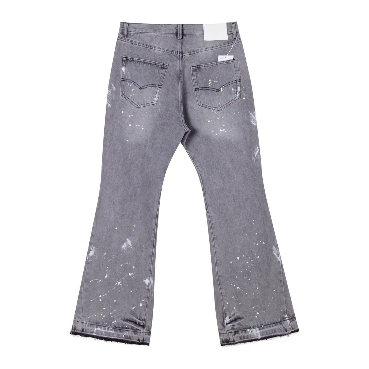 Levi's Jeans Gris Distressed Flared con Salpicaduras de Pintura 3