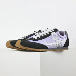 Loewe Purple Black Low-Top Mixed-Material Lifestyle Sneakers