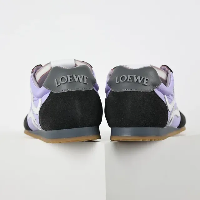 Loeve 紫黑低帮混合材质生活方式运动鞋 8