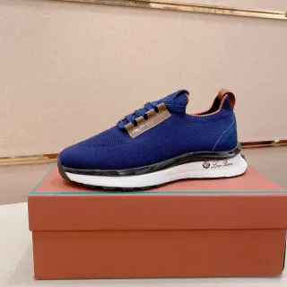 Loro Piana Flow Runner Navy Knit লাইফস্টাইল স্নিকার