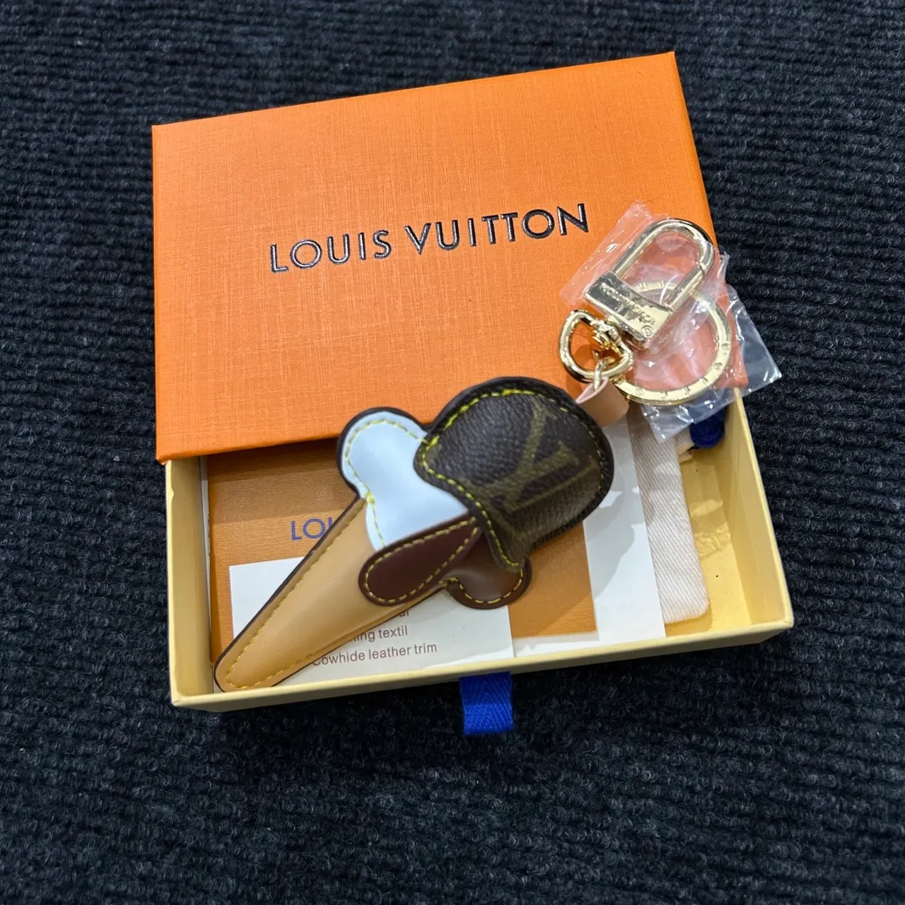 Louis Vuitton Brown Multicolor Leather Ice Cream Cone Monogrammed Top Phone Case 4