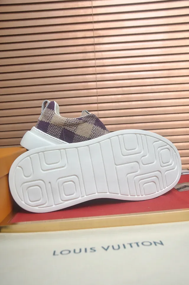 Louis Vuitton Checkered Slip-On Lifestyle Sneakers 3