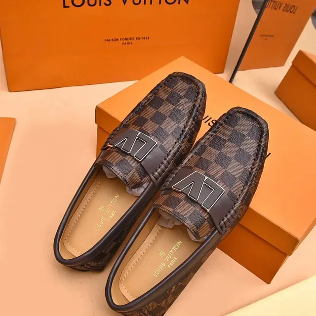 Louis Vuitton Damier Ebène LV Buckle Loafers 3