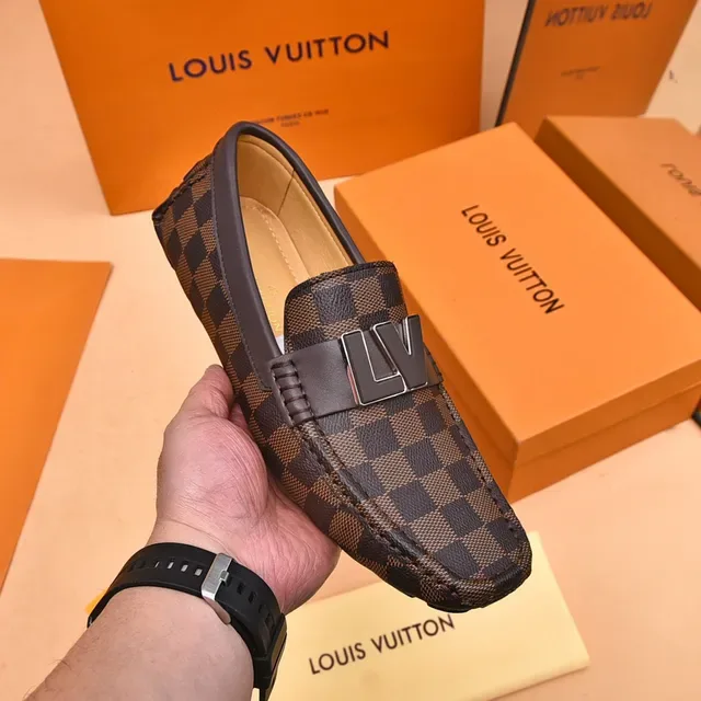 Louis Vuitton Damier Ebène LV Buckle Loafers 6