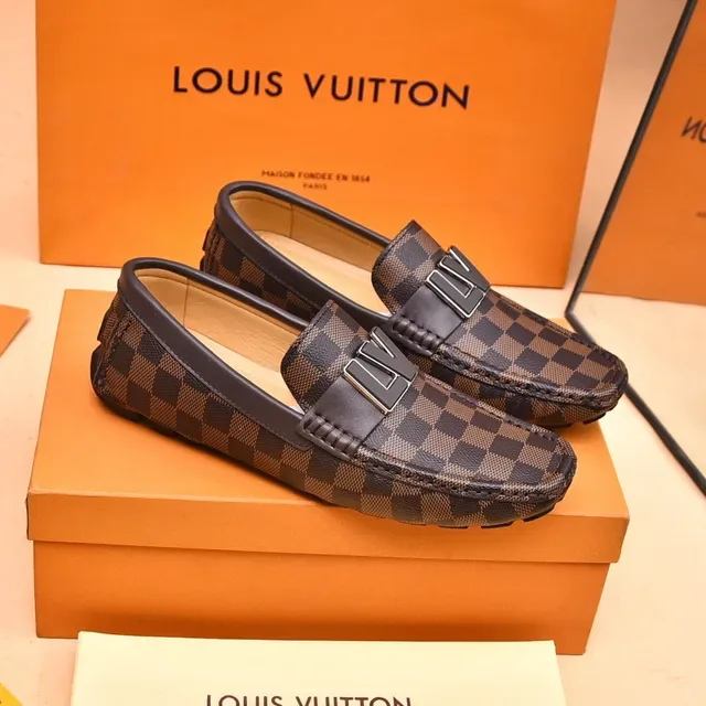 Louis Vuitton Damier Ebène LV Buckle Loafers 8