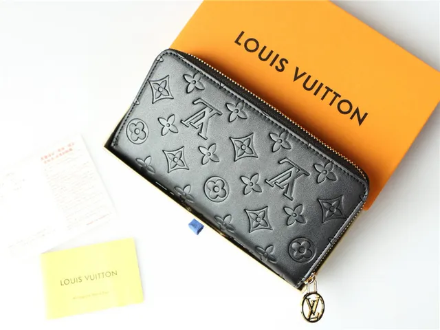 Louis Vuitton Embossed Monogram Beige Long Wallet 8