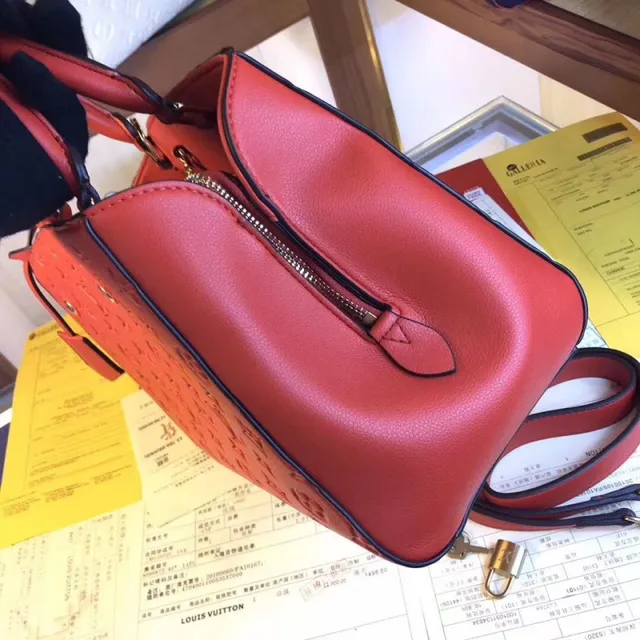 Louis Vuitton Embossed Monogram 黑色 结构化 手提 Boston 包 4
