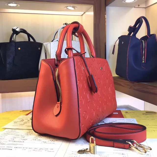 Louis Vuitton Embossed Monogram 黑色 结构化 手提 Boston 包 5