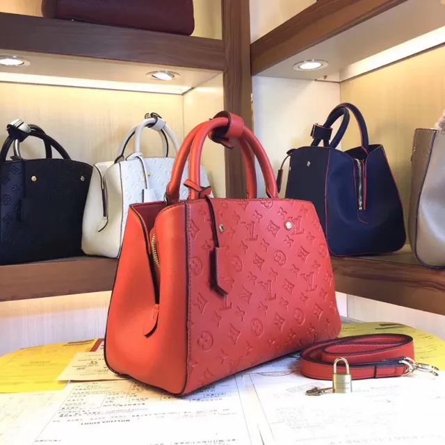 Louis Vuitton Embossed Monogram 黑色 结构化 手提 Boston 包 8