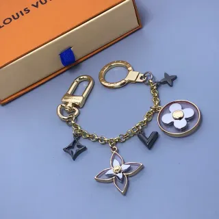 Louis Vuitton सोना काला धातु श्रृंखला बहु आकर्षक लटकन संयोजन आभूषण