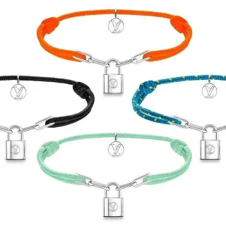 Louis Vuitton Lockit سوار حبل مضفر مع قفل