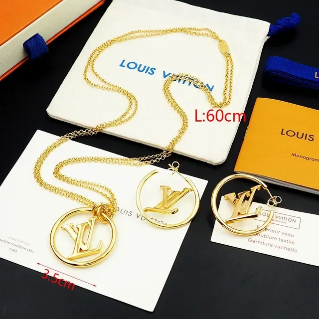 Louis Vuitton LV Circle Silver Metal Circular Pendant Necklace 4