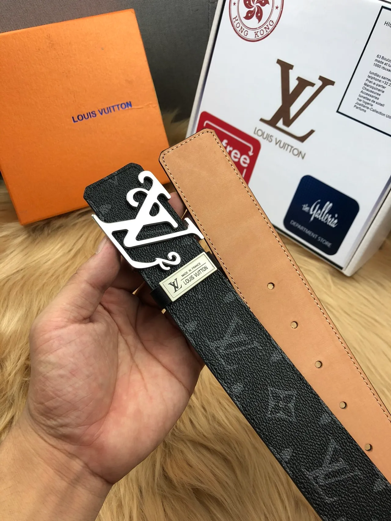 Louis Vuitton LV Initiales Black Monogram Leather Belt 4