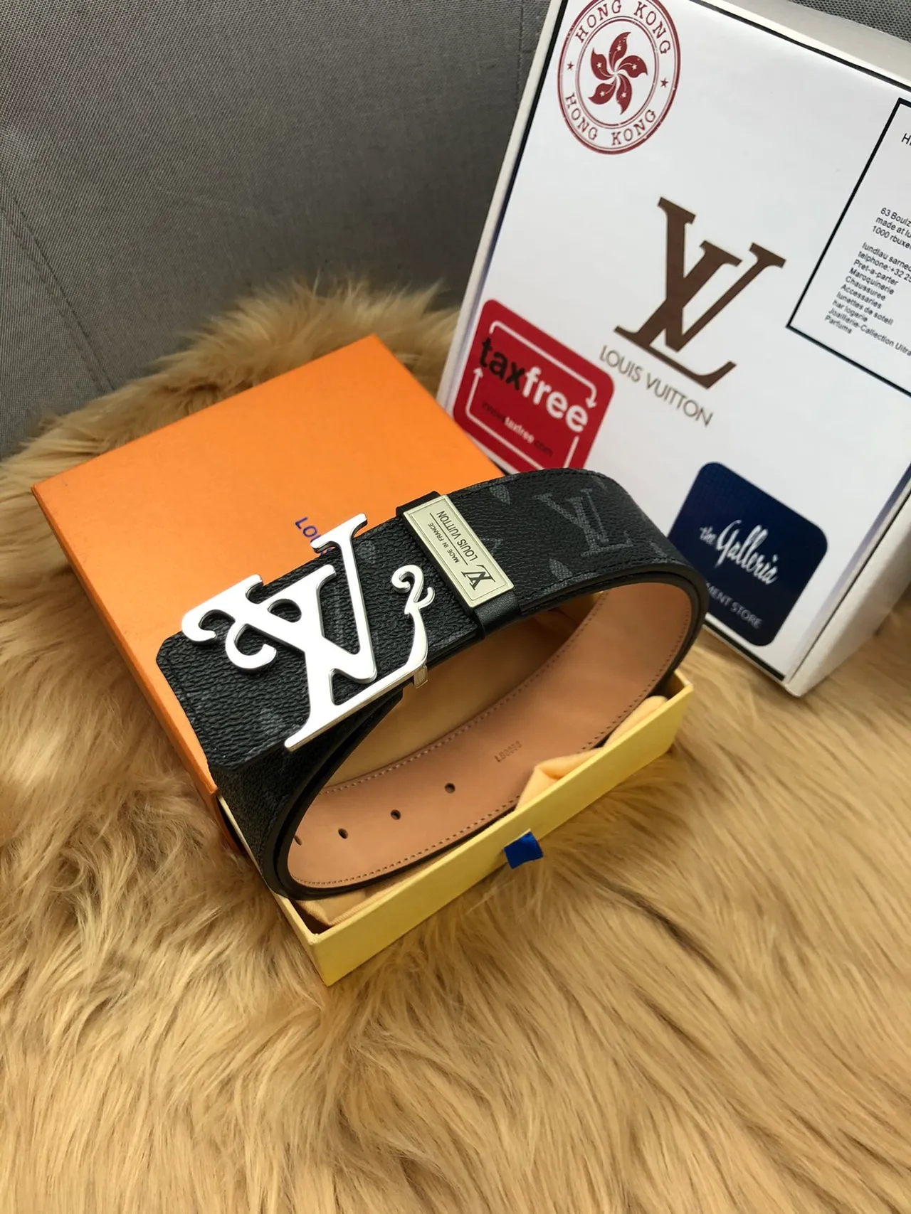 Louis Vuitton LV Initiales Black Monogram Leather Belt 5