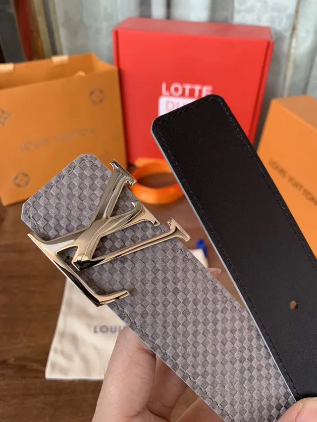 Louis Vuitton LV Initiales काली बुनी हुई चमड़े की पट्टा 12