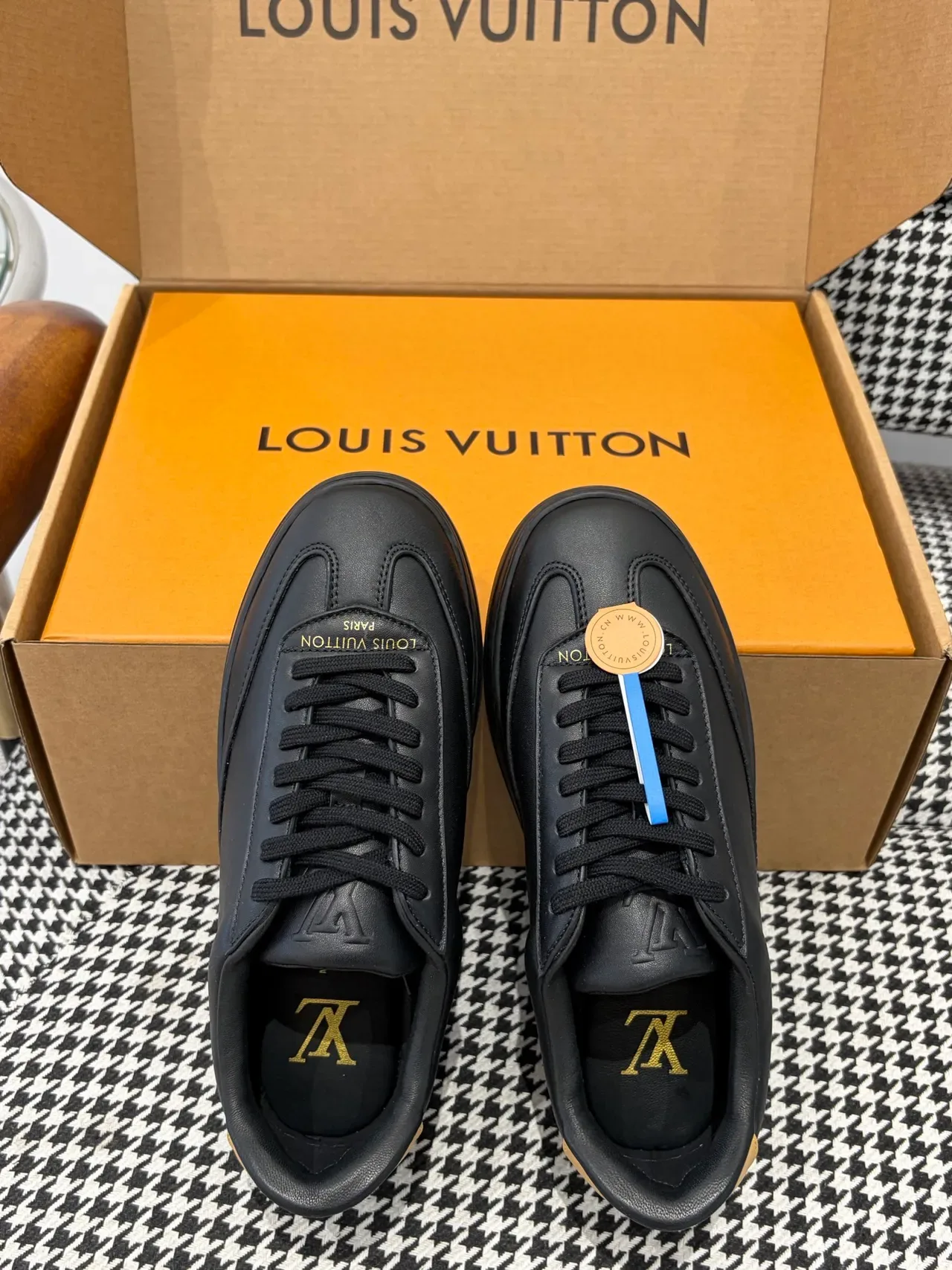 路易威登 LV Trainer 黑米色 皮革鞋面 平台鞋底 生活方式运动鞋 3