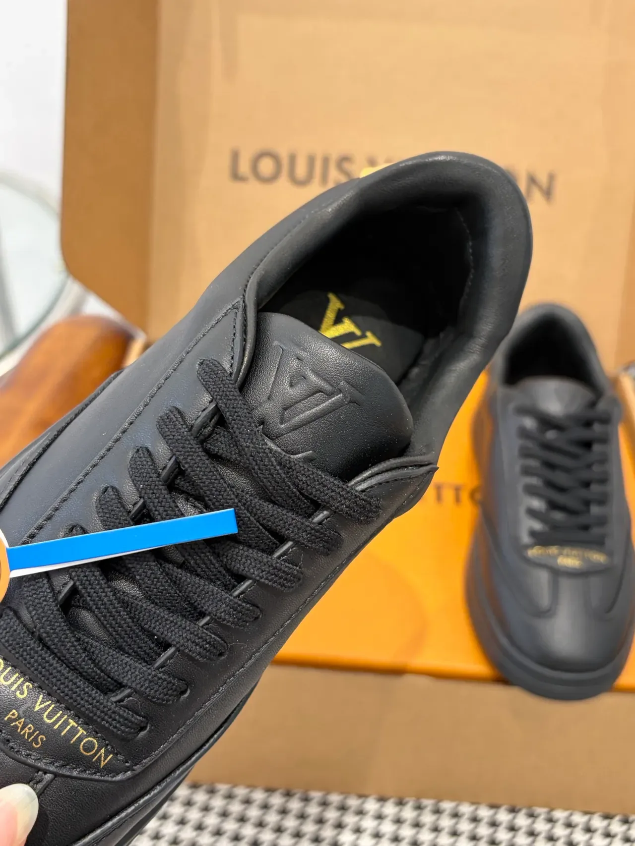 路易威登 LV Trainer 黑米色 皮革鞋面 平台鞋底 生活方式运动鞋 4