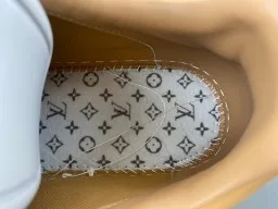 Louis Vuitton LV Trainer Black Beige Monogram-Embossed Leather Low-Top Lifestyle Sneakers 8