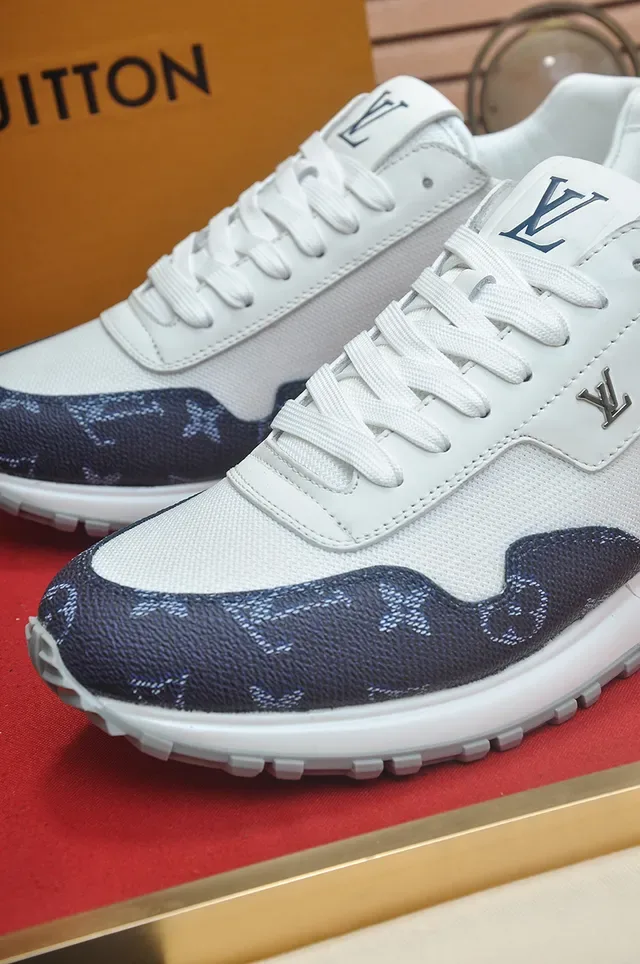 Louis Vuitton LV Trainer White and Navy Monogram Lifestyle Sneakers 2