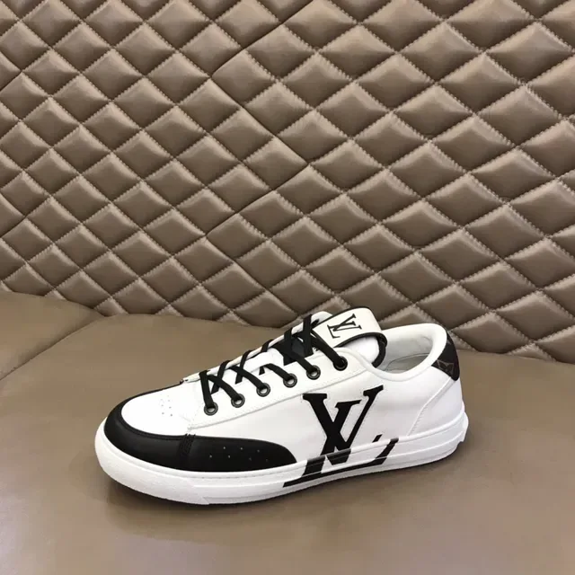 লুইস ভিটন LV Trainer সাদা কালো লো-টপ মোনোগ্রাম-অ্যাকসেন্টেড লাইফস্টাইল স্নিকার 5