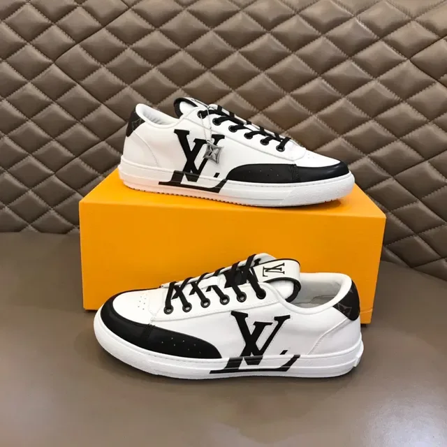 লুইস ভিটন LV Trainer সাদা কালো লো-টপ মোনোগ্রাম-অ্যাকসেন্টেড লাইফস্টাইল স্নিকার 7