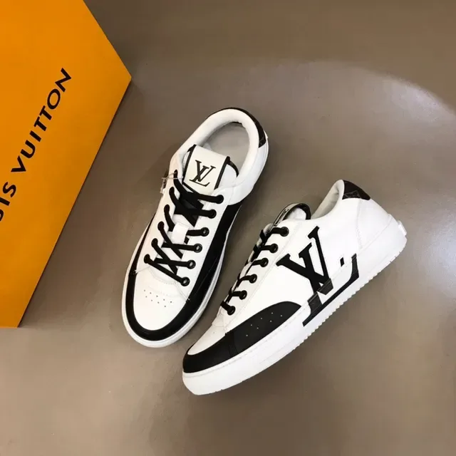 লুইস ভিটন LV Trainer সাদা কালো লো-টপ মোনোগ্রাম-অ্যাকসেন্টেড লাইফস্টাইল স্নিকার 8