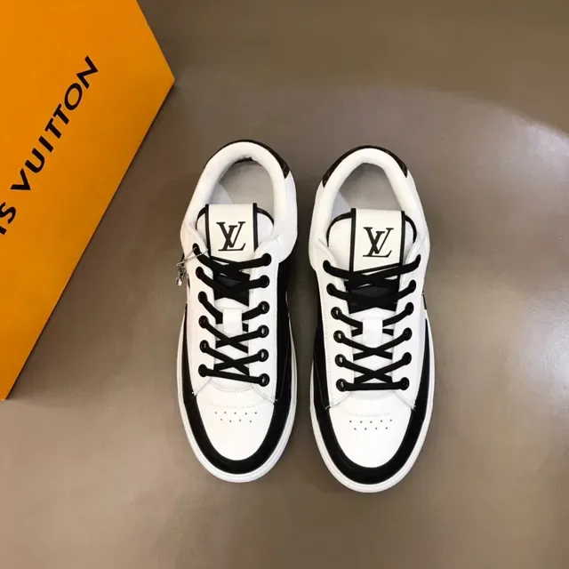 লুইস ভিটন LV Trainer সাদা কালো লো-টপ মোনোগ্রাম-অ্যাকসেন্টেড লাইফস্টাইল স্নিকার 9