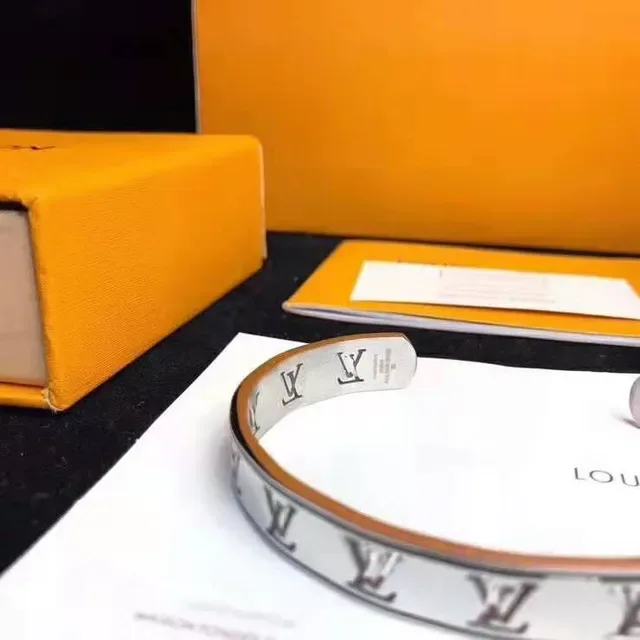 Louis Vuitton Monogram Bangle Multi-Tone Metallic Stackable Bracelets 2
