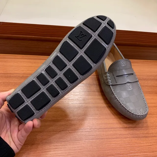 Louis Vuitton Monogram Checkered Gray Penny Loafer 3