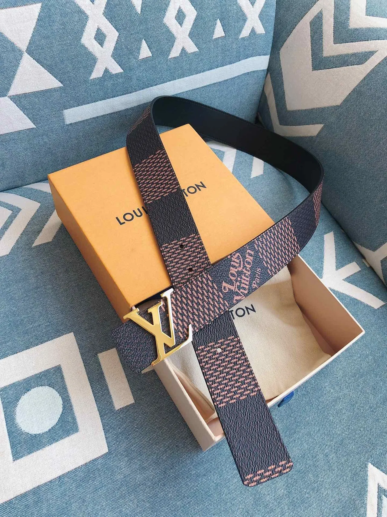 Louis Vuitton Monogram Eclipse Leather Belt 3