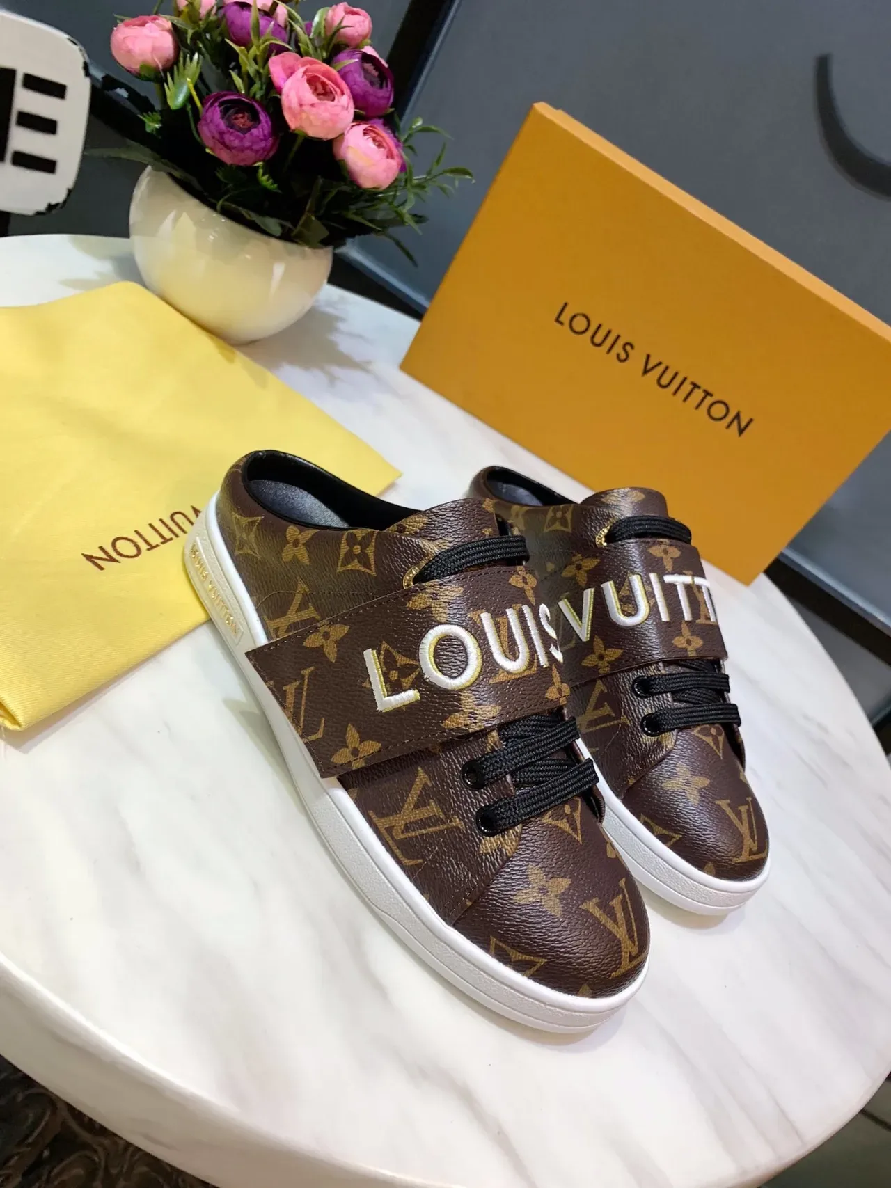 Louis Vuitton Monogram Embossed Logo Strap Lifestyle Sneakers 2