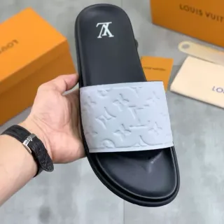 Louis Vuitton Monogram Embossed Strap Zapatilla