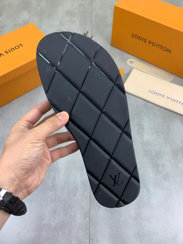 Louis Vuitton Monogram Embossed Strap Slipper 2