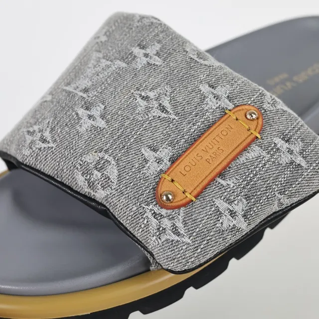 Louis Vuitton Monogram Fabric Strap Slipper 6