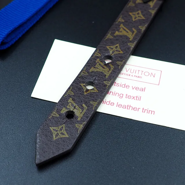 Louis Vuitton Monogram Pulsera de Flor Marrón y Oro de Cuero 5