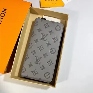 Louis Vuitton Monogram World Tour Light Gray Long Wallet