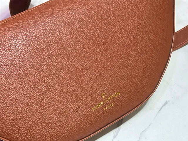 Louis Vuitton Moon Belt Bag Bolsa de Cintura de Couro Pebbled Preto de Moda 15