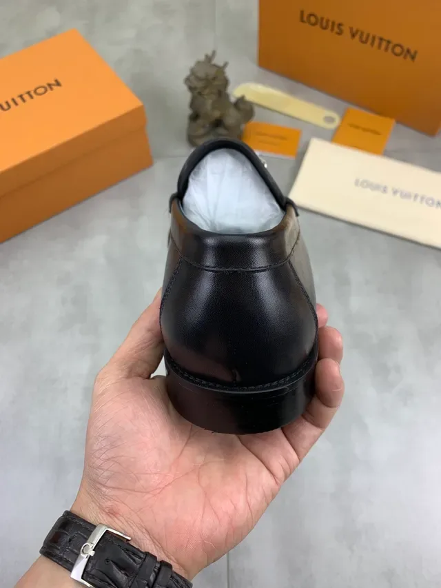 路易威登 便士乐福鞋 海军银色 抛光皮革 4